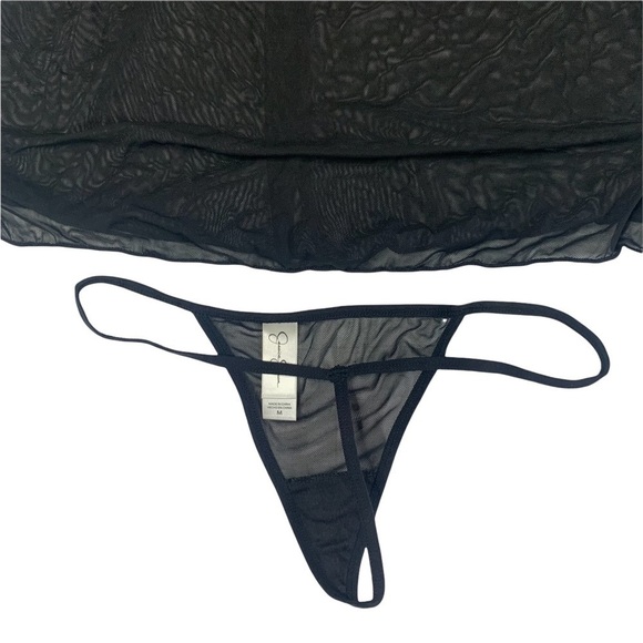 Jessica Simpson New With Tags Sheer Lacy Nighty Thing Set Padded Bra Size Medium - Picture 6 of 13